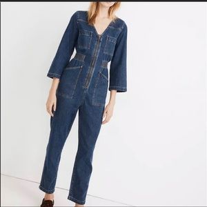 NWT Madewell Patch Pocket Coverall Jumpsuit Large